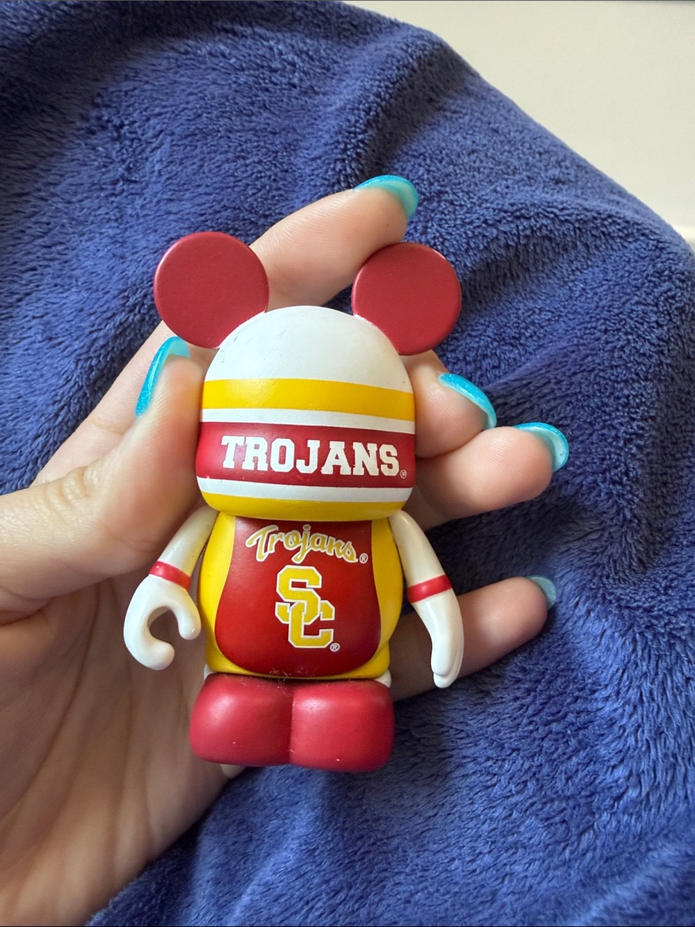 USC Trojans Mickey Vinyl Figure Toy - Red & Yellow